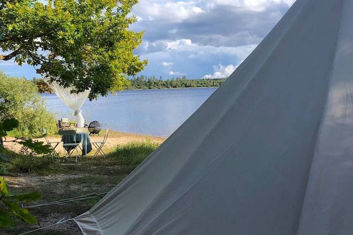 Camping für 3 Personen, mit Garten in Schweden