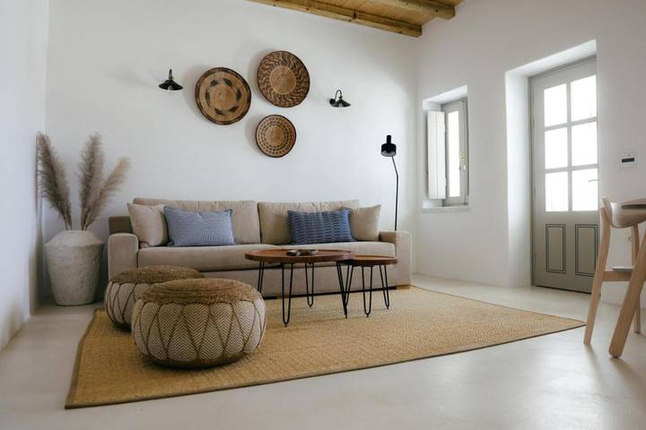 Location de vacances pour 6 personnes, avec balcon dans Tinos