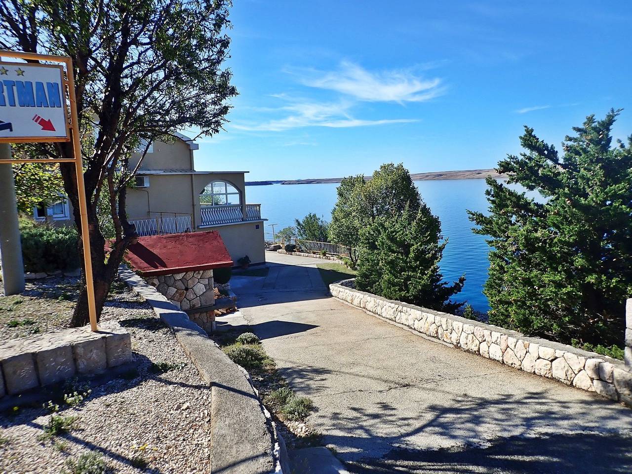 Ganze Wohnung, Apartment Jela-on the seafront in Baric Draga, Kvarner Festland