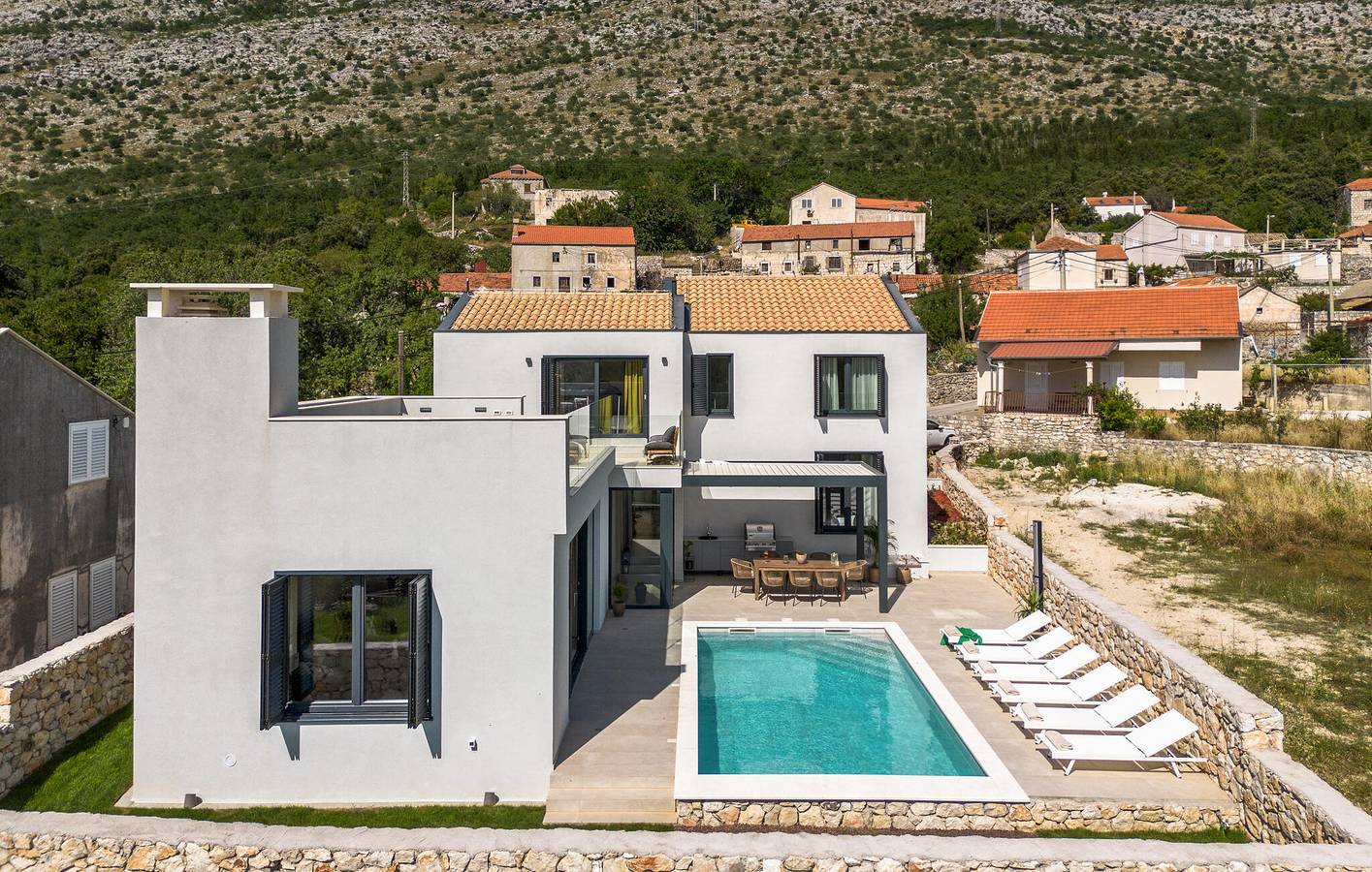 Holiday home for 8 people with pool in Slano, Dubrovnik-Neretva