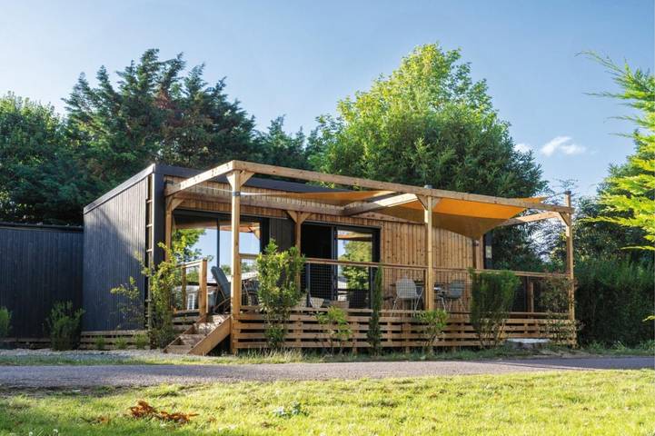 Mobil home pour 4 personnes, avec piscine ainsi que terrasse et jardin, adapté aux familles à Saint-Aubin-sur-Mer (Calvados) - 2