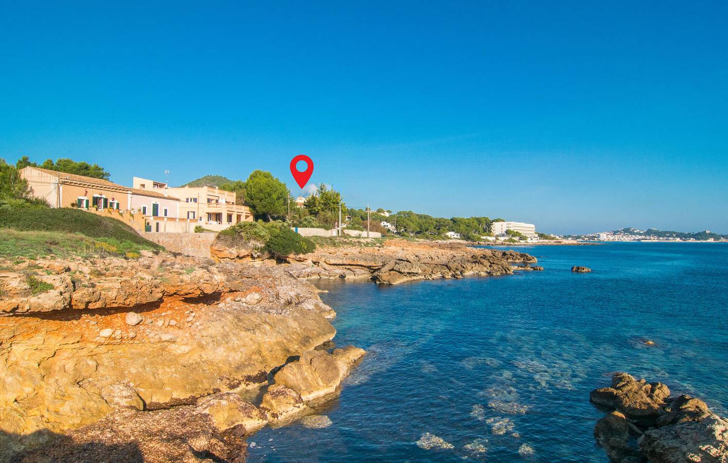 Appartement avec vue sur la mer, avec piscine, terrasse et climatisation - à 900 m de la plage in Es Carregador, Capdepera