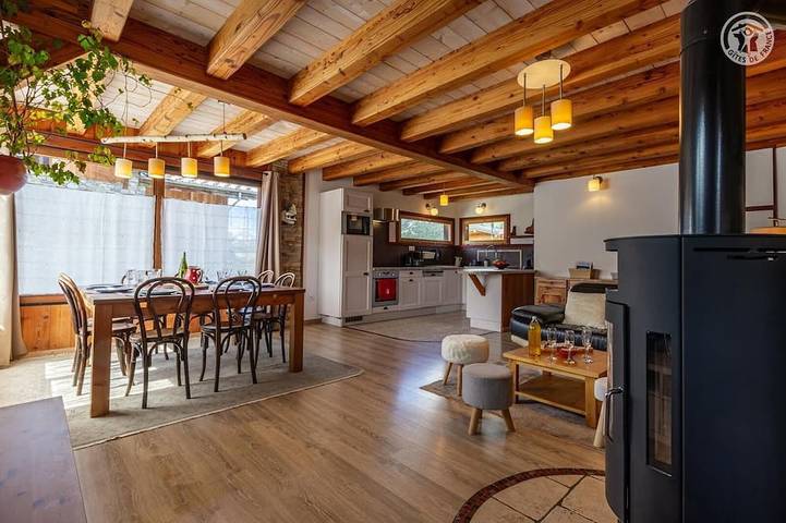 Maison de vacances pour 6 personnes, avec balcon ainsi que sauna et jardin à Aussois