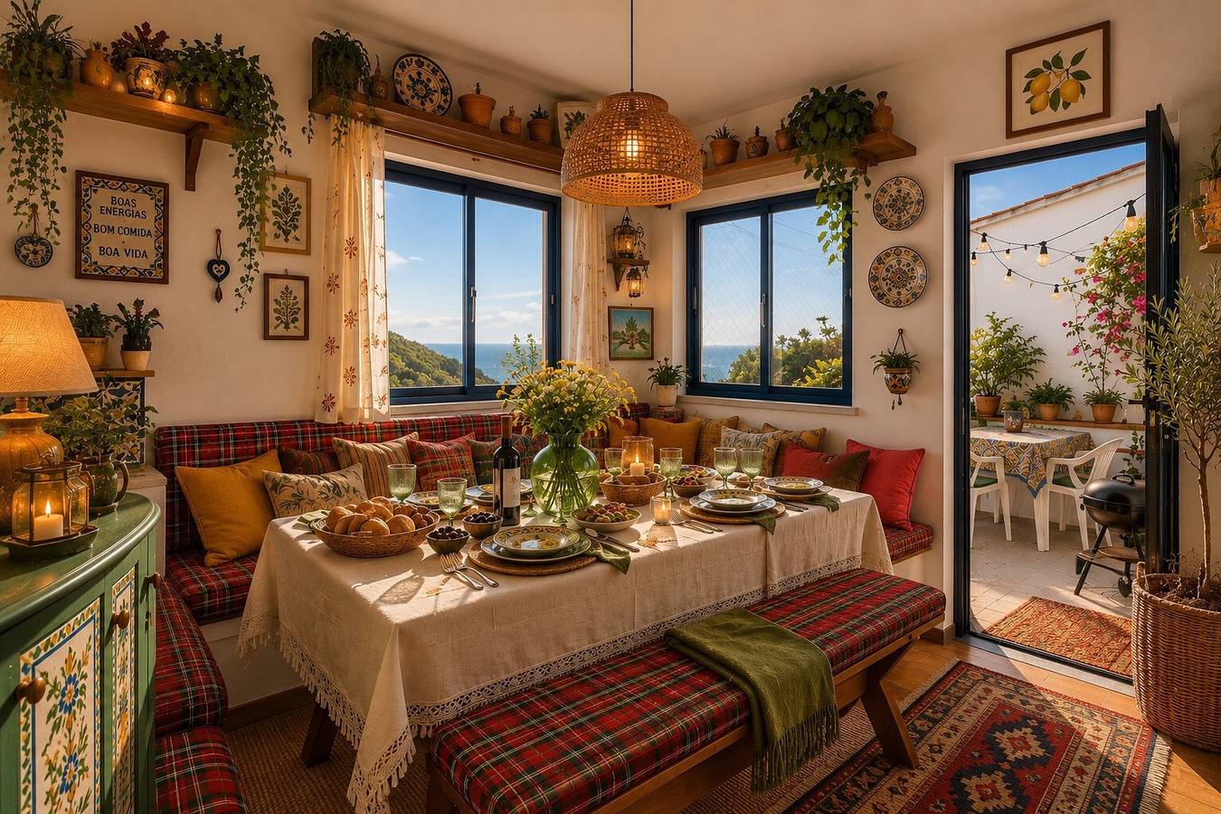 Casa de por do sol Vista Mar, Terraço Privado e Varanda in Azenhas do Mar, Costa de Lisboa
