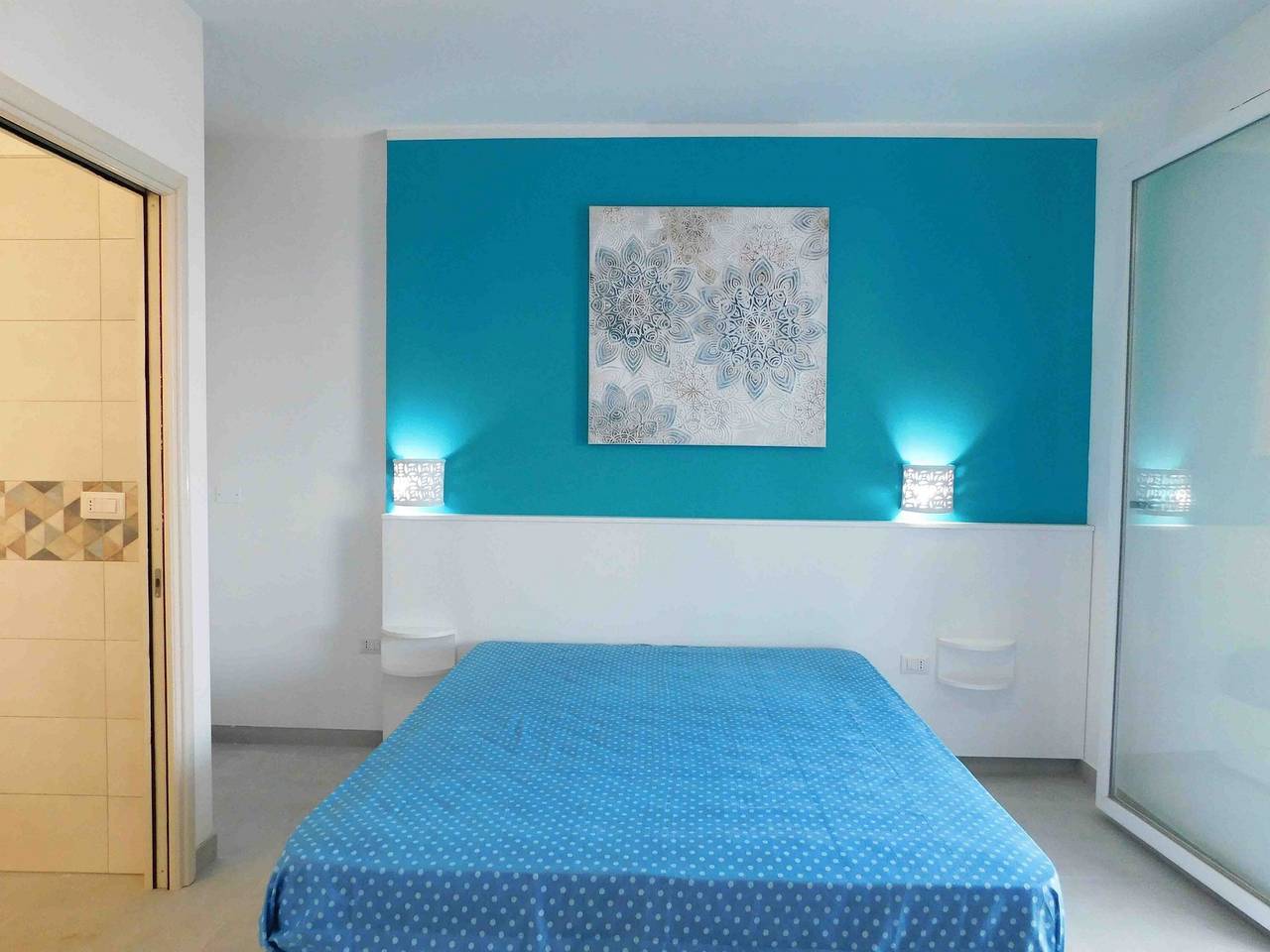 Ferienwohnung 'Mono Vista Mare Dauni' mit Balkon und Klimaanlage in Ugento, Golf von Tarent