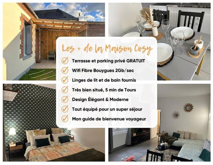 Location de vacances pour 4 personnes, avec terrasse à La Riche - 2