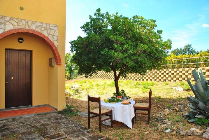 Ferienwohnung für 4 Personen, mit Garten und Ausblick