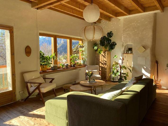 Location de vacances pour 5 personnes, avec Terrasse ainsi que Jardin et Vue à Saint-Martin-de-Queyrières