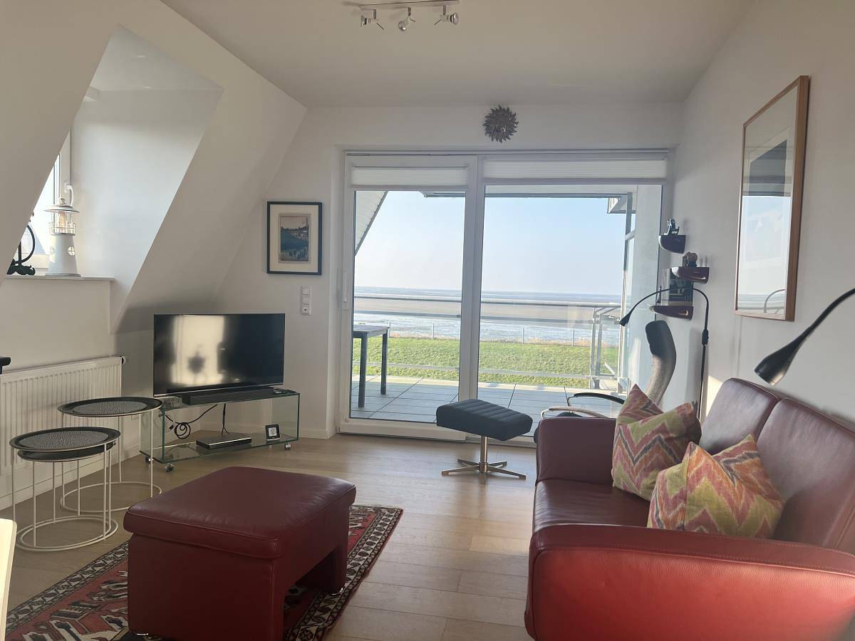 Appartement entier, Ferienwohnung 9 im Haus Düne 1 in Cuxhaven Duhnen - 2 Schlafzimmer, 2 Duschbäder, 2 Balkone und voller Meerblick in Fkk Strand Duhnen, Cuxhaven