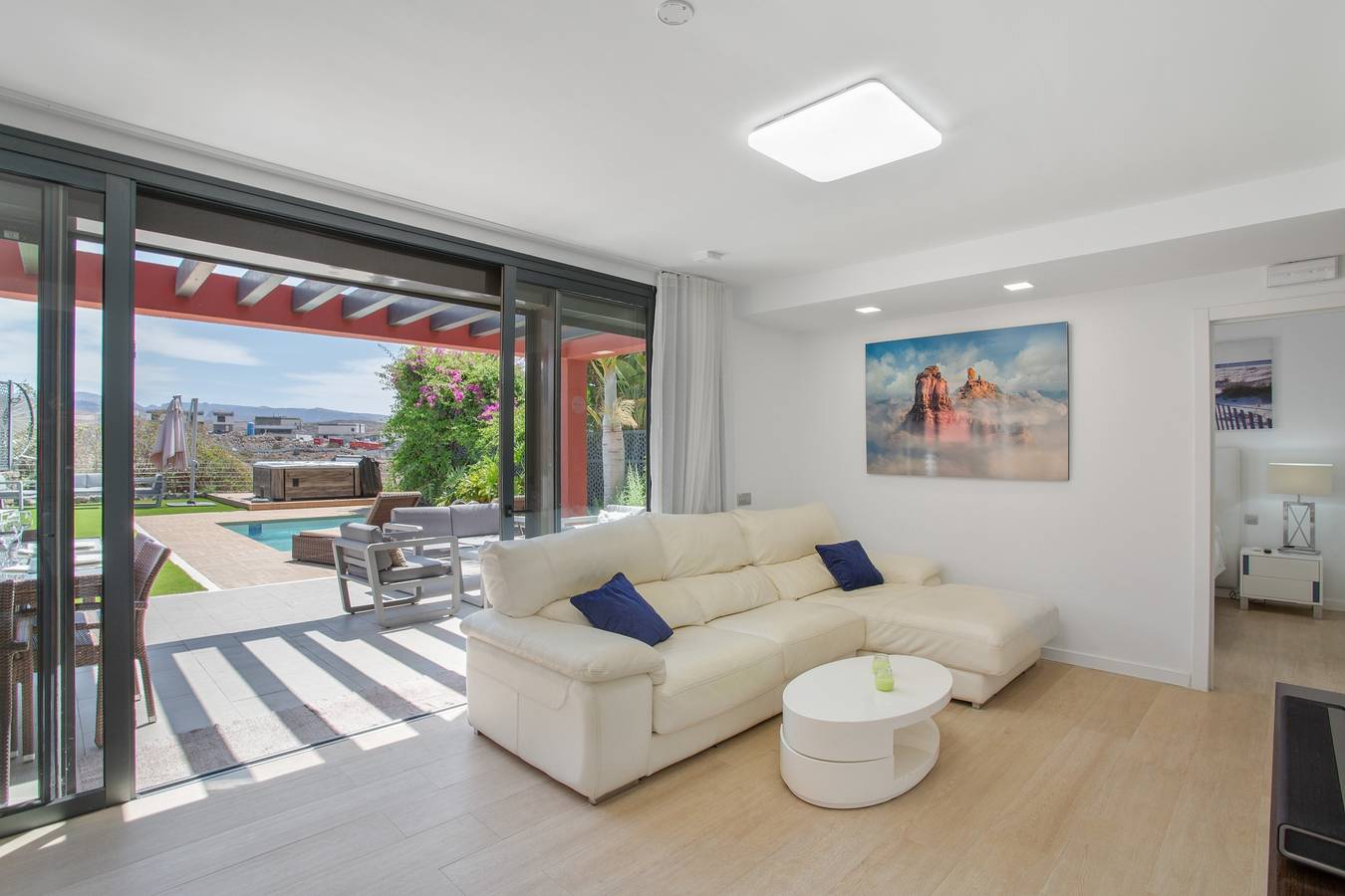 Villa per vacanze 'Alexandria's Retreat' con vista mare, Wi-Fi e aria condizionata in Salobre, San Bartolomé de Tirajana