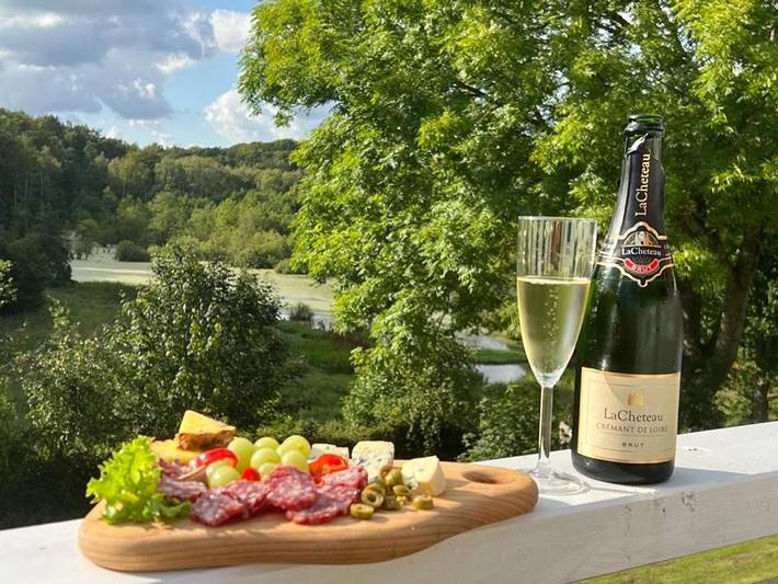 Ferienwohnung für 12 Personen, mit Balkon und Terrasse sowie Seeblick und Ausblick in Flensburger Förde