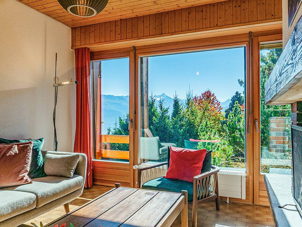 Apartamento vacacional entero, Apartamento de vacaciones para 6 personas con jardín in Randogne, Región de Sion - Sierre