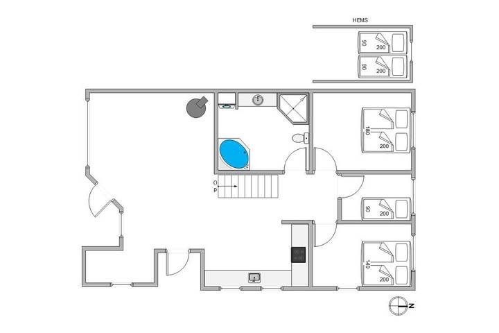 Reihenhaus mit Whirlpool und Kamin - für 6 Personen und 1 Hund  in Nørre Lyngvig, Hvide Sande