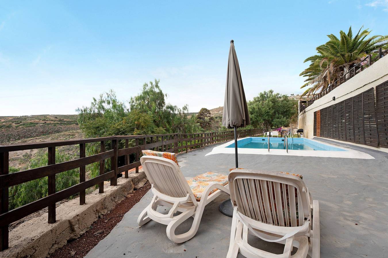 Ferienhaus "El Drago" mit Bergblick, Pool und Wlan in Arico el Nuevo, Arico