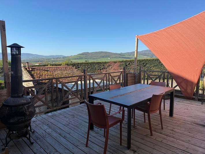 Location de vacances pour 4 personnes, avec vue et balcon à Bully