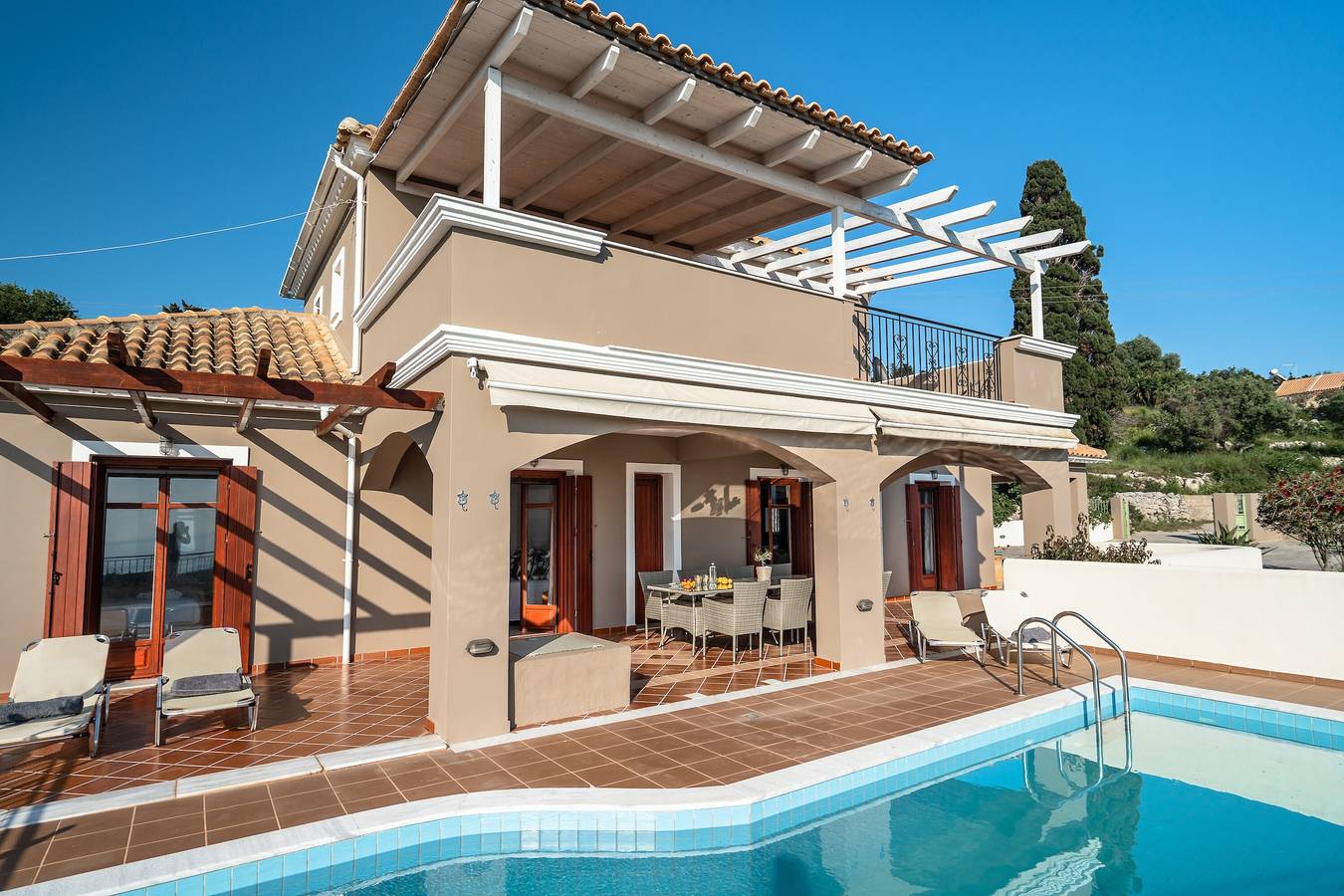 Villa 'Kumusha' with Sea View, Pool, Garden & Wi-Fi in Kefalonia