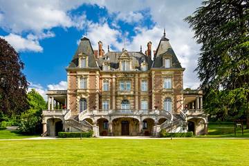 Château pour 25 personnes, avec jardin et terrasse, animaux acceptés dans Île de France