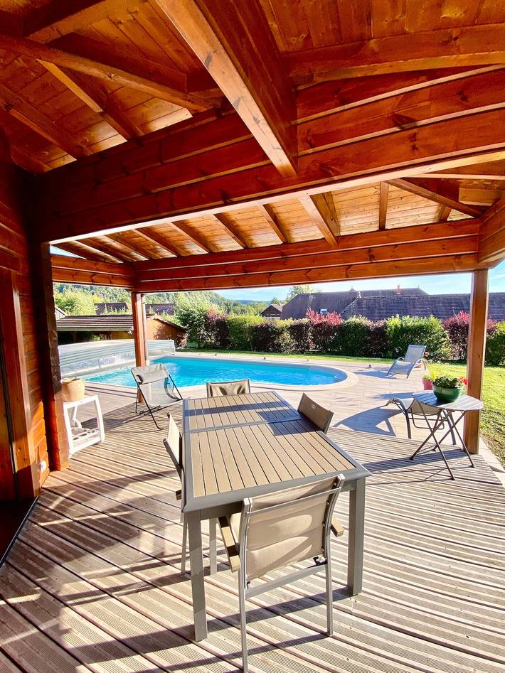 Chalet pour 10 personnes, avec jardin, animaux acceptés dans le Jura - 3