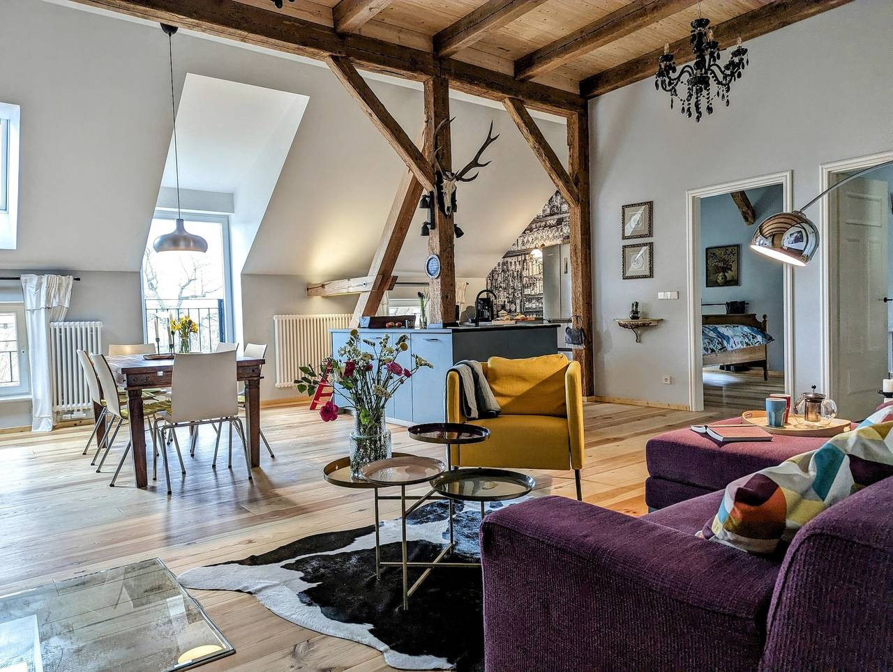 Ganze Wohnung, Ferienloft Himmelblau mit Garten - 1870 Uckermark in Gollmitz, Nordwestuckermark