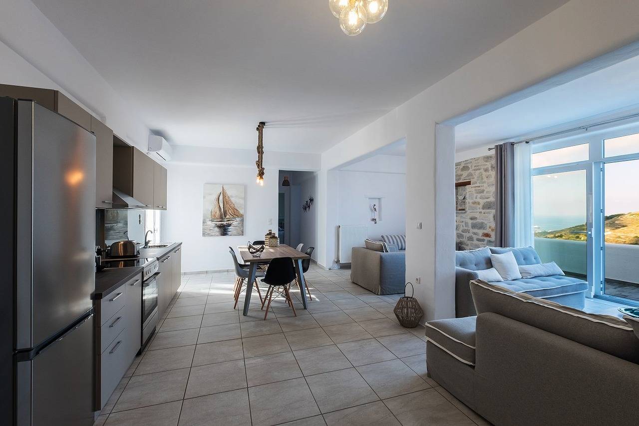 Villa Anfitrite con impresionantes vistas al mar y piscina privada. in Paros
