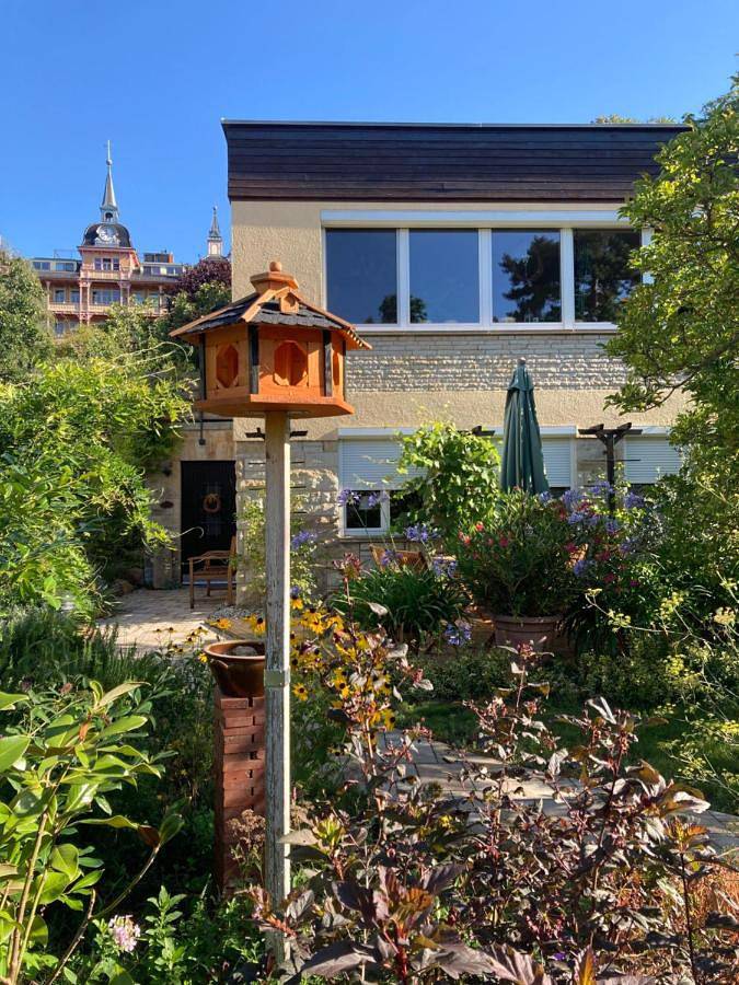 Ferienwohnung für 4 Personen, mit Terrasse und Garten sowie Ausblick