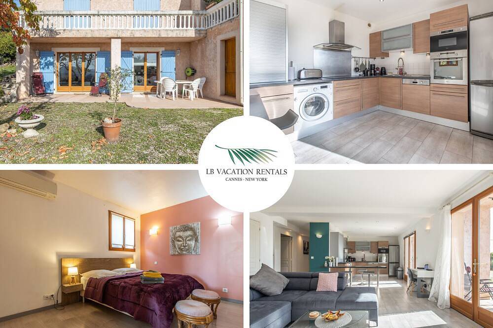 Entire apartment, Quiet 3Br with terrace & incredible Mountain view in Mouans-Sartoux, Cannes region