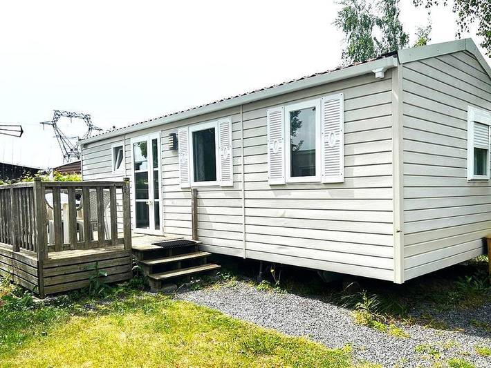 Camping les Alouettes et l'Image - Mobilheim 4 personen - Mobilheim Komfort + 2 Zimmer Rapidhome beige in Houplines, Lille und Umgebung