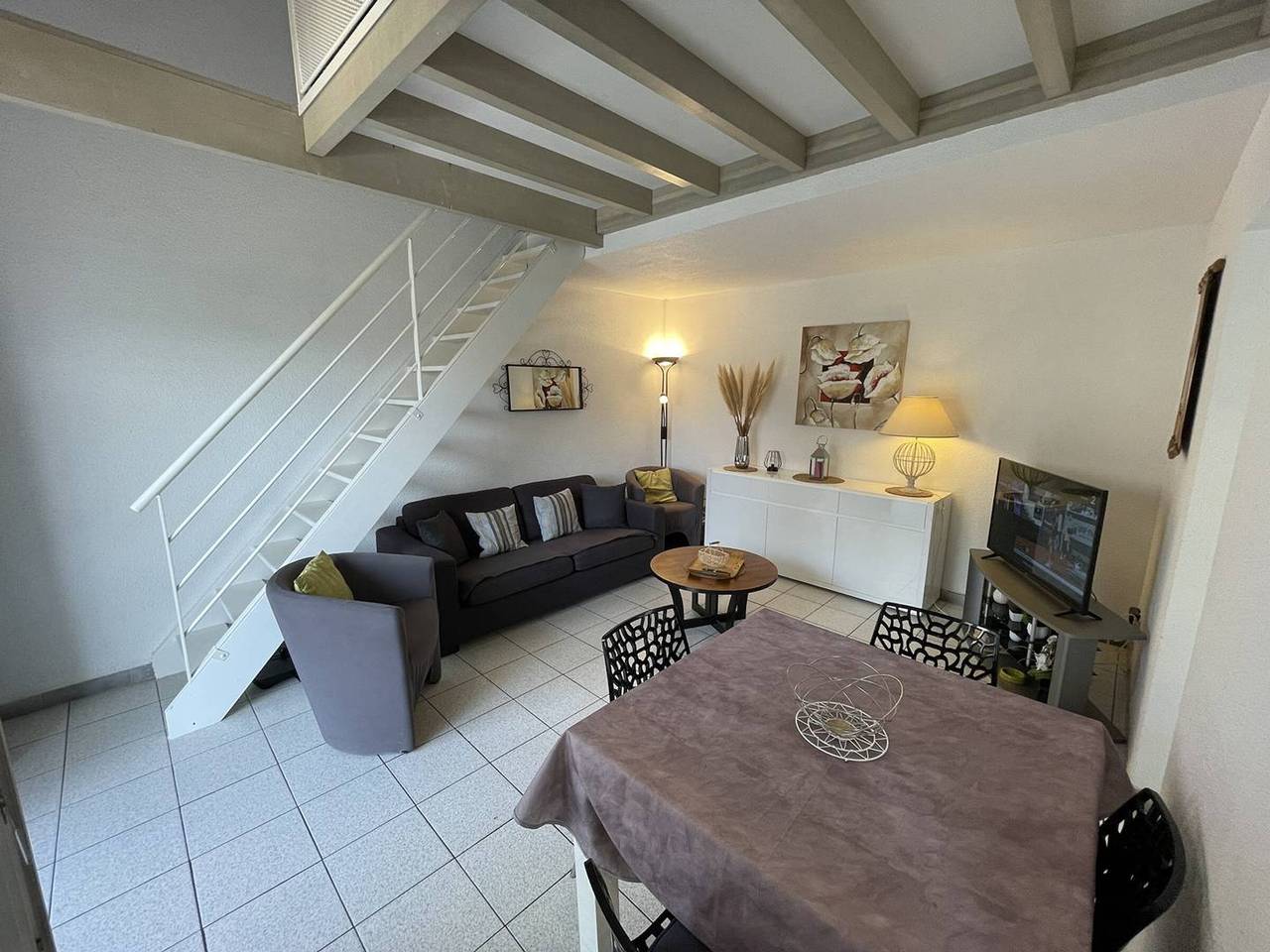 Villa 3 pièces mezzanine avec piscine, tennis, proche plage et port à Saint-Cyprien, 6 couchages in Saint-Cyprien-Plage, Saint-Cyprien