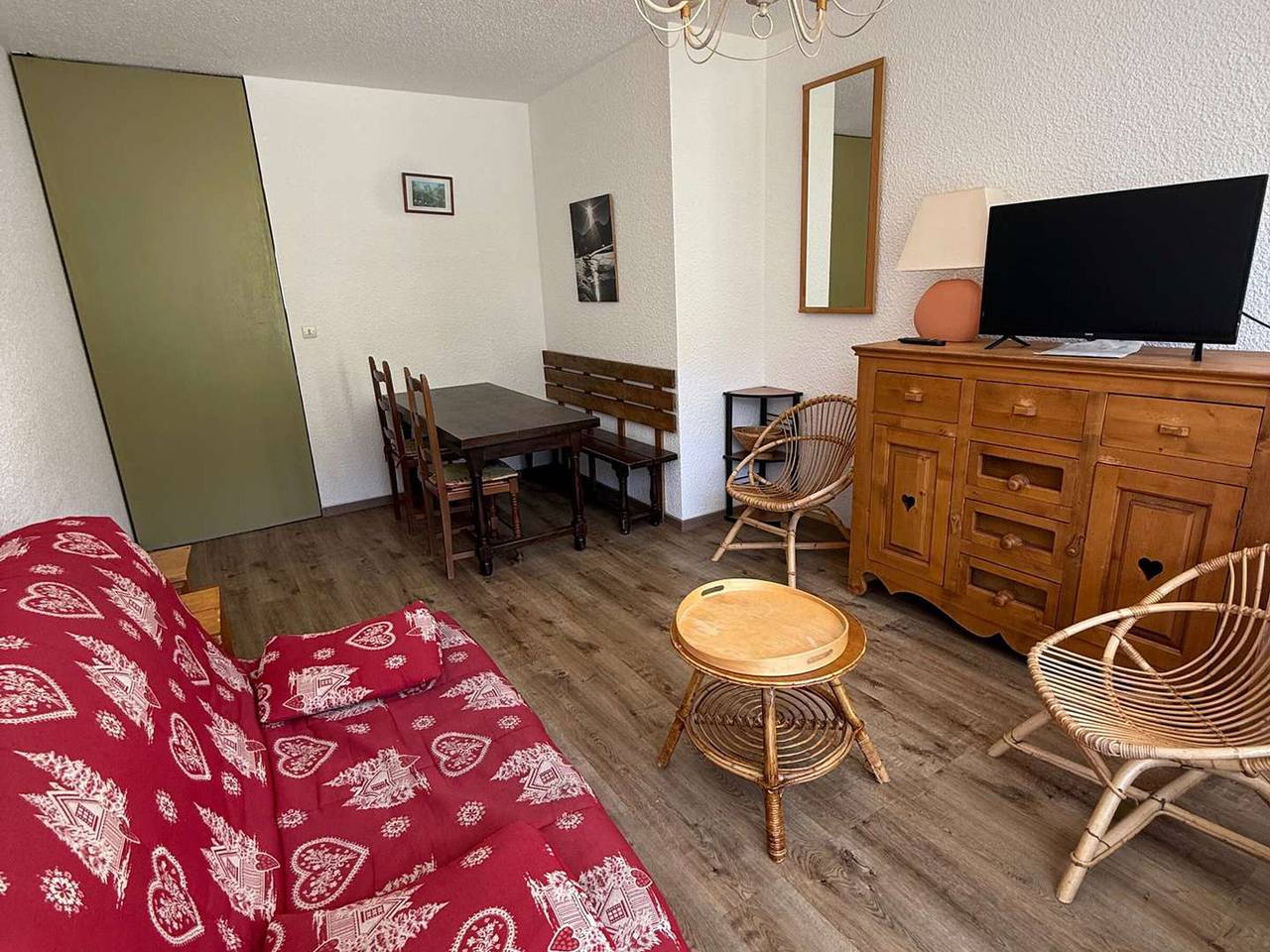 Apartamento entero, Apartamento de 2 piezas a pie de pistas, balcón y guardaesquís in Prapoutel, Les Adrets