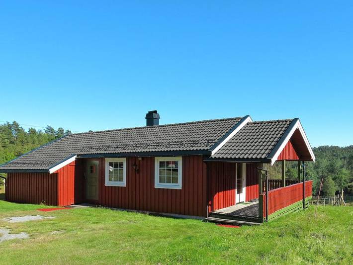 Chalet für 5 Personen, mit Terrasse und Garten in Evje og Hornnes