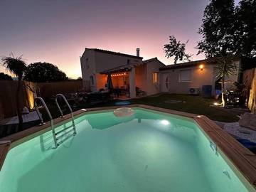 Gîte pour 8 personnes, avec jardin et piscine à Chandolas
