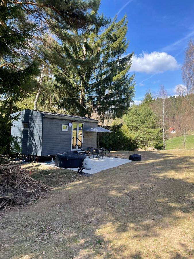 Zelt für 2 Personen, mit Whirlpool und Terrasse sowie Garten und Ausblick in Langendorf - 2