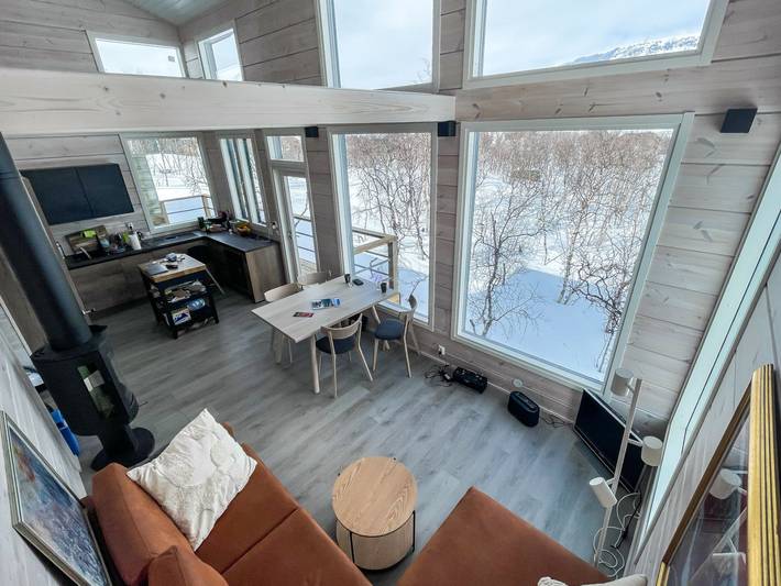 Ganze Wohnung, Saana aurora in Lappland