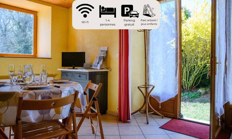 Maison de vacances pour 4 personnes, avec jardin et vue, animaux acceptés