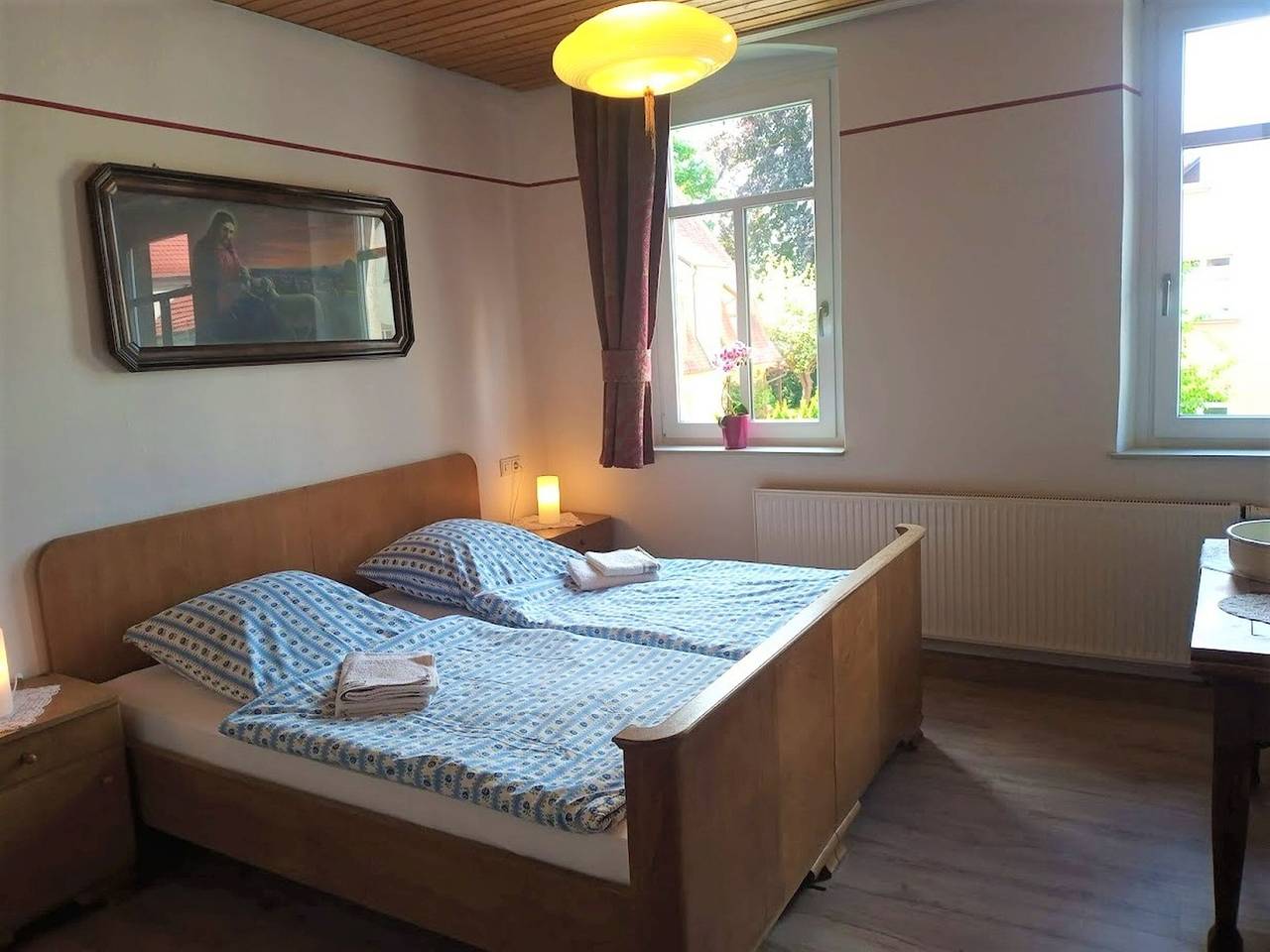 Ganze Wohnung, Ferienwohnung 'Lok Bockele, 105qm' mit Gemeinschaftsgarten in Fladungen, Rhön-Bayern