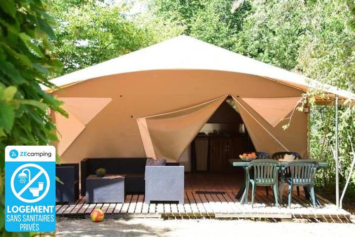 Mobil home pour 6 personnes, avec bassin pour enfant à La Romieu