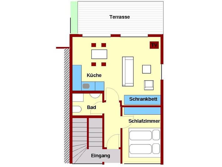 Ferienhaus für 2 Personen, mit Terrasse und Garten in Norderney Nordstrand - 4