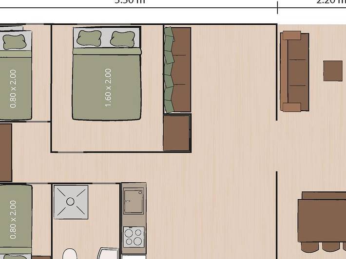 Camping für 5 Personen, mit Kinderpool in Rovinj - 3