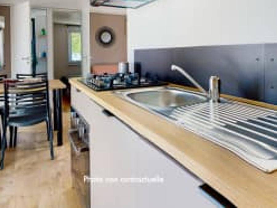 Camping Siblu Les Oyats - Funpass inclus - Mobilheim 6 personen - Essential 3ch 6p Signature ohne Klimaanlage in Seignosse, Côte d’Argent