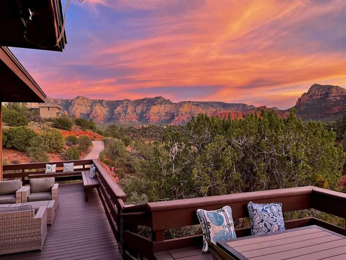 Holiday rental for 7 people, with balcony and garden in Sedona