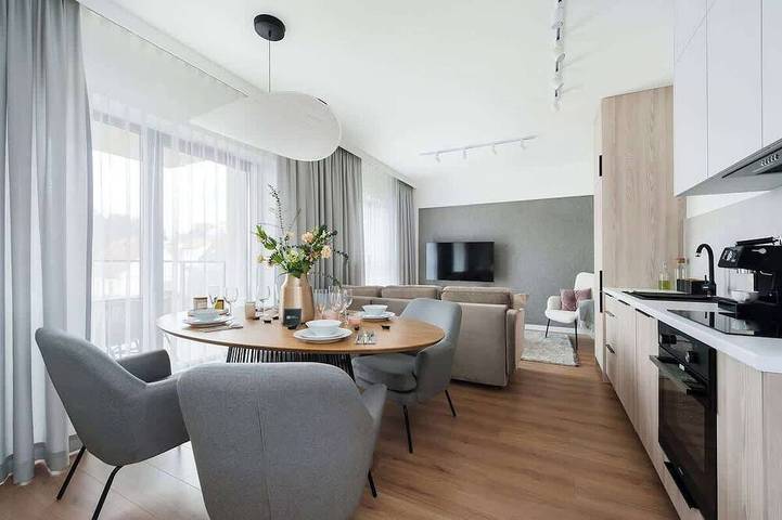 Apartament wakacyjny dla 4 osób, z balkon, zwierzęta dozwolone w Mikołajki