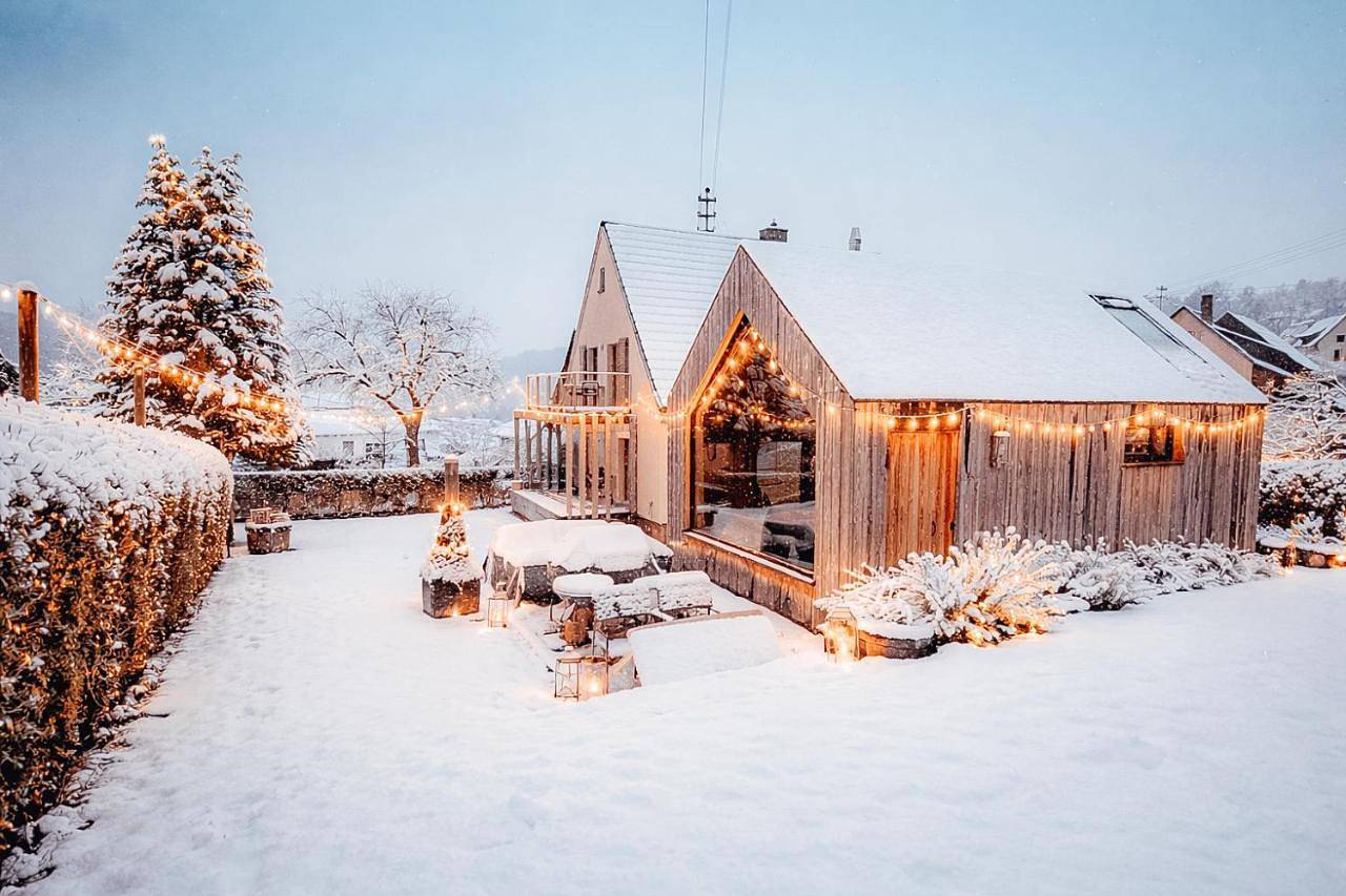 Tinyhouse mit Pelletofen in Wertheim, Taubertal