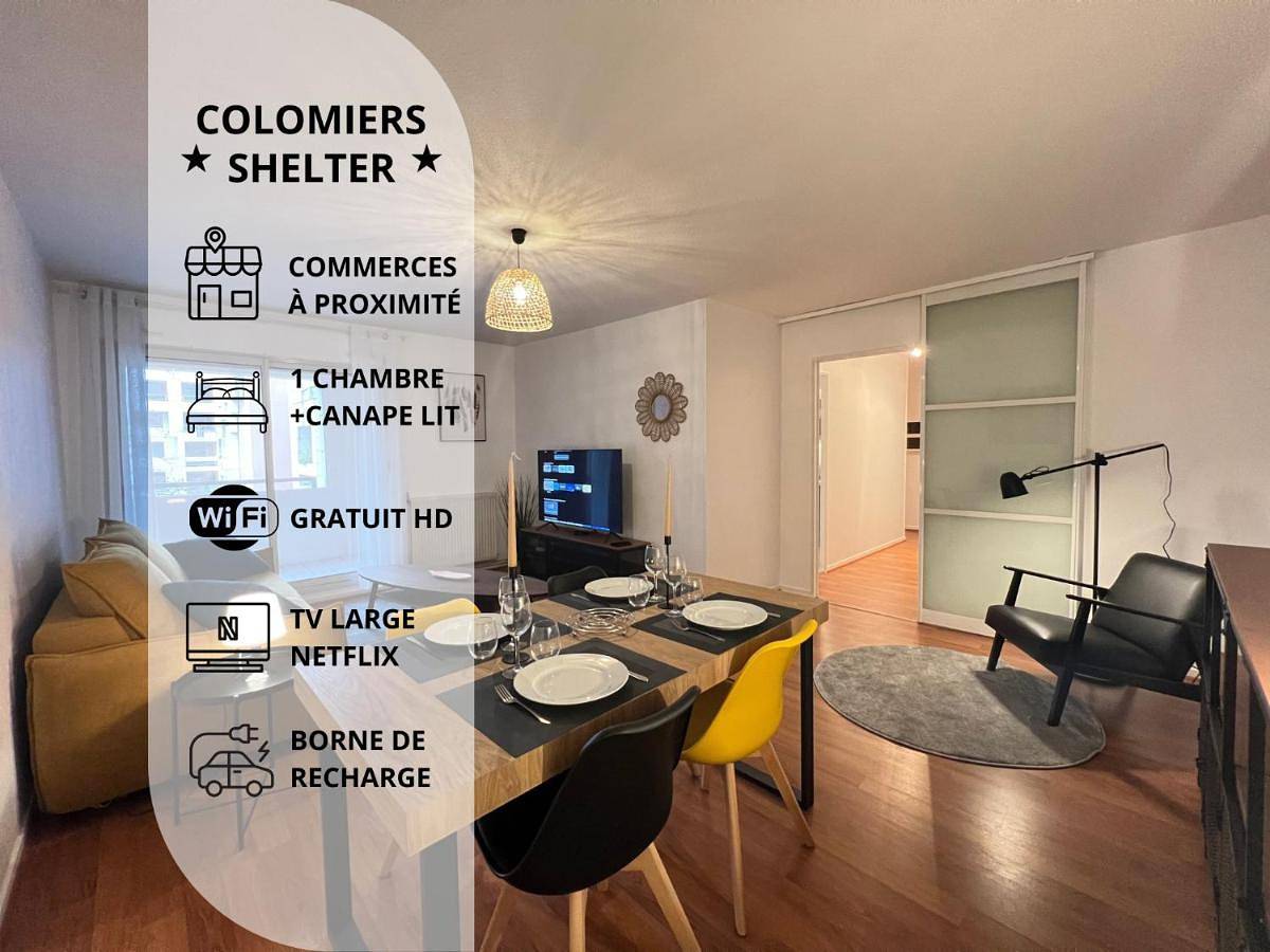 Appartement entier, Colomiers Shelter - City, Terrasse, Wifi, Netflix in Colomiers, Toulouse et ses environs