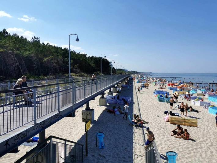 Bungalow für 6 Personen, mit Garten und Terrasse in Mielno