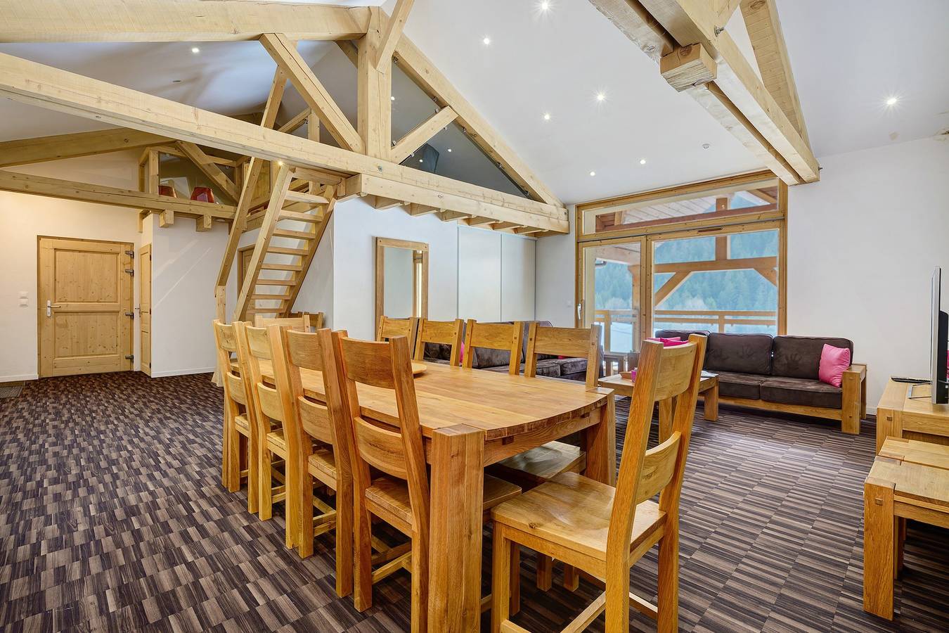 Ganze Wohnung, Appartement „Duplex Grand Renard“ mit Bergblick, Balkon und Wlan in Paradiski