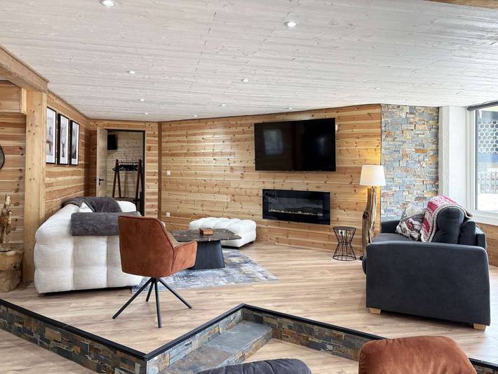 Appartement de vacances entier, Très bel appartement de 125 m2 et Terrasse 100 m2 face aux pistes in Les Orres, Parc national des Écrins