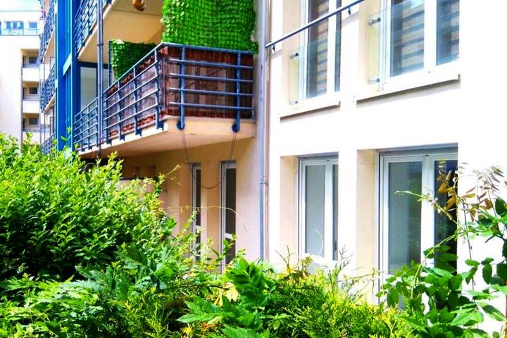 Ferienwohnung für 4 Personen, mit Ausblick und Balkon in Leipzig-Ost