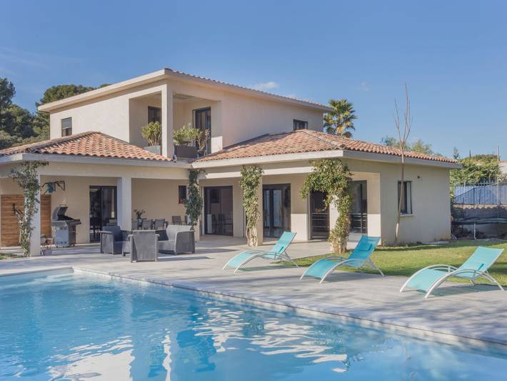 Maison de vacances pour 14 personnes, avec Balcon ainsi que Terrasse et Jardin