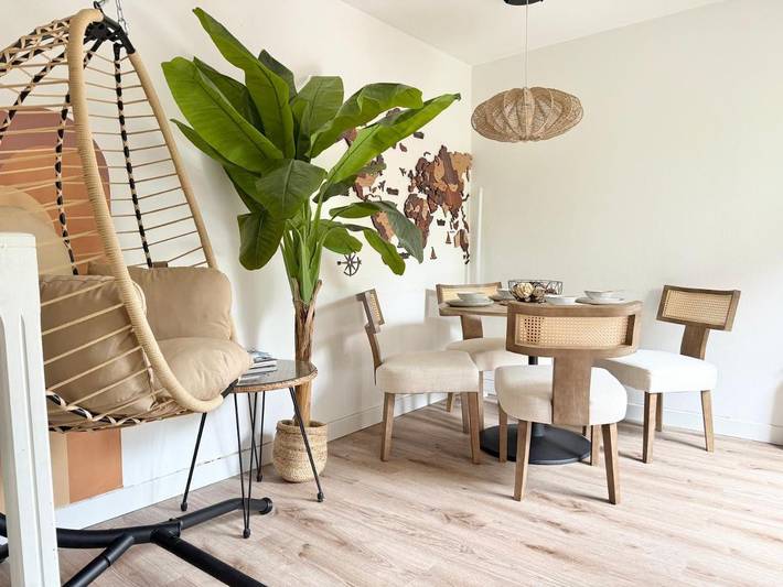 Appartement de vacances pour 2 personnes, avec Terrasse ainsi que Jardin et Vue à Évreux