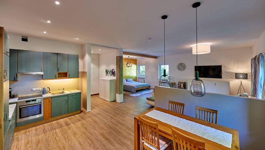 Ganze Ferienwohnung, Ferienwohnung Sicado Loft - Sicado-Loft Ferienwohnung 75 qm, offener Wohn- und Schlafraum, Terrasse in Kampenwand, Aschau im Chiemgau